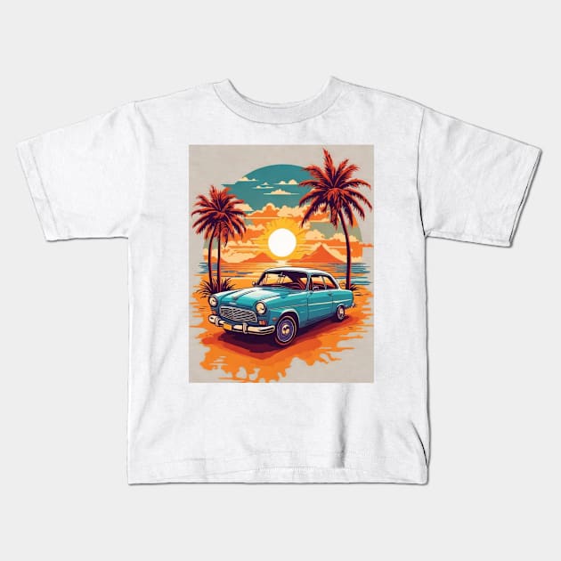 vintage car classic Kids T-Shirt by Lusianus Bryan.Store